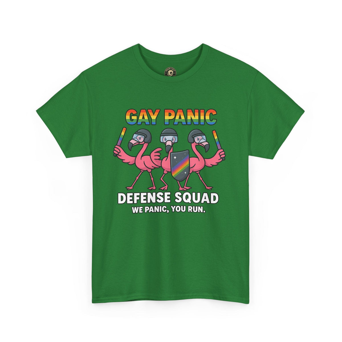Gay Panic Defense Squad Unisex Heavy Cotton Tee, LGBTQ Pride Tee, Funny Graphic Shirt, Gift for Friends, Summer Fashion