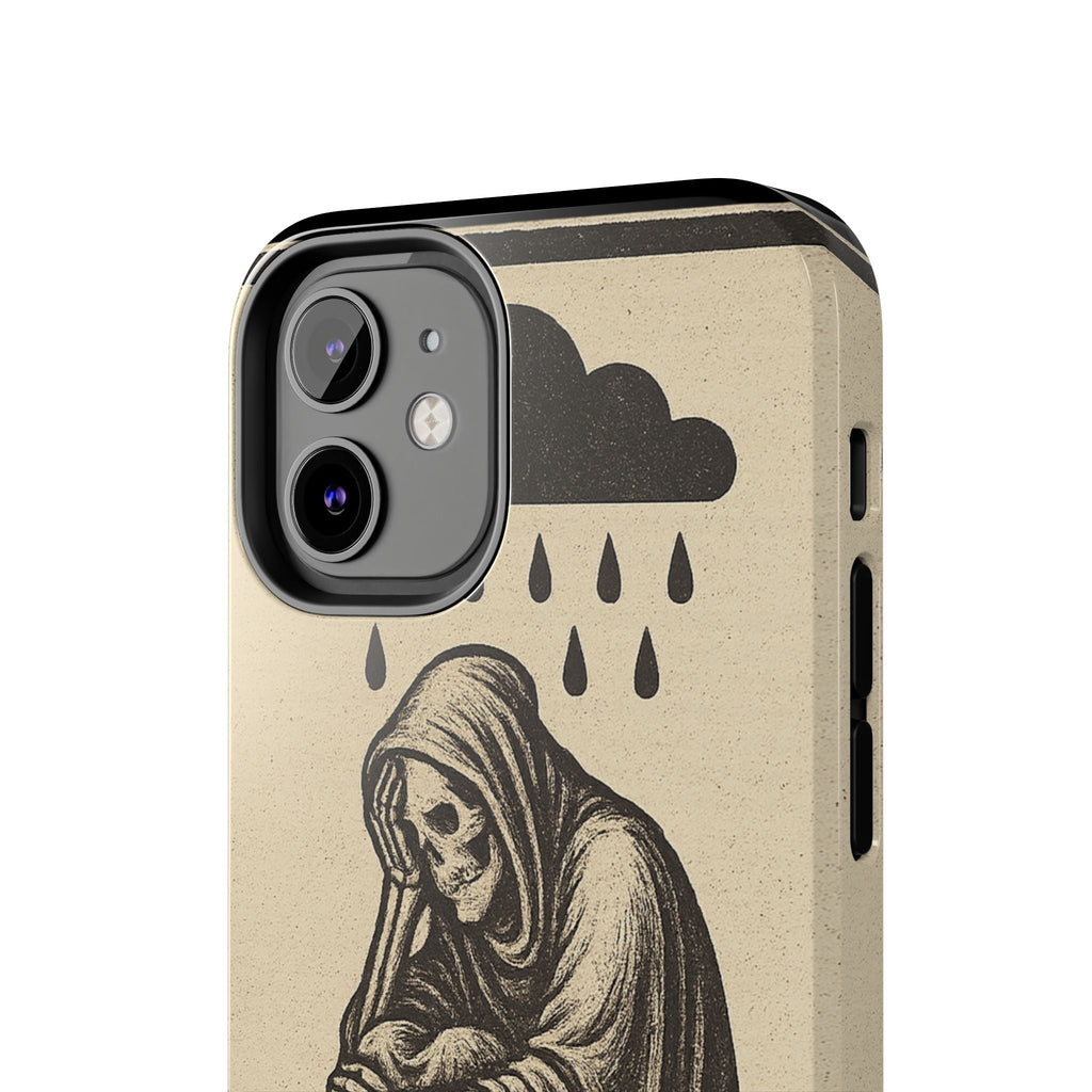 Dark Humor Phone Case, Goth iPhone Cover, Macabre Gift, Depression Art Case, Unique Phone Protector