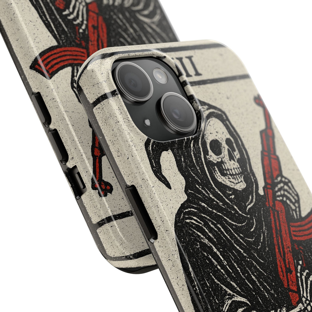 Grim Reaper Phone Case, Tough Phone Case for Gamers, Unique Smartphone Accessories, Halloween Decor, Death-Inspired Gift