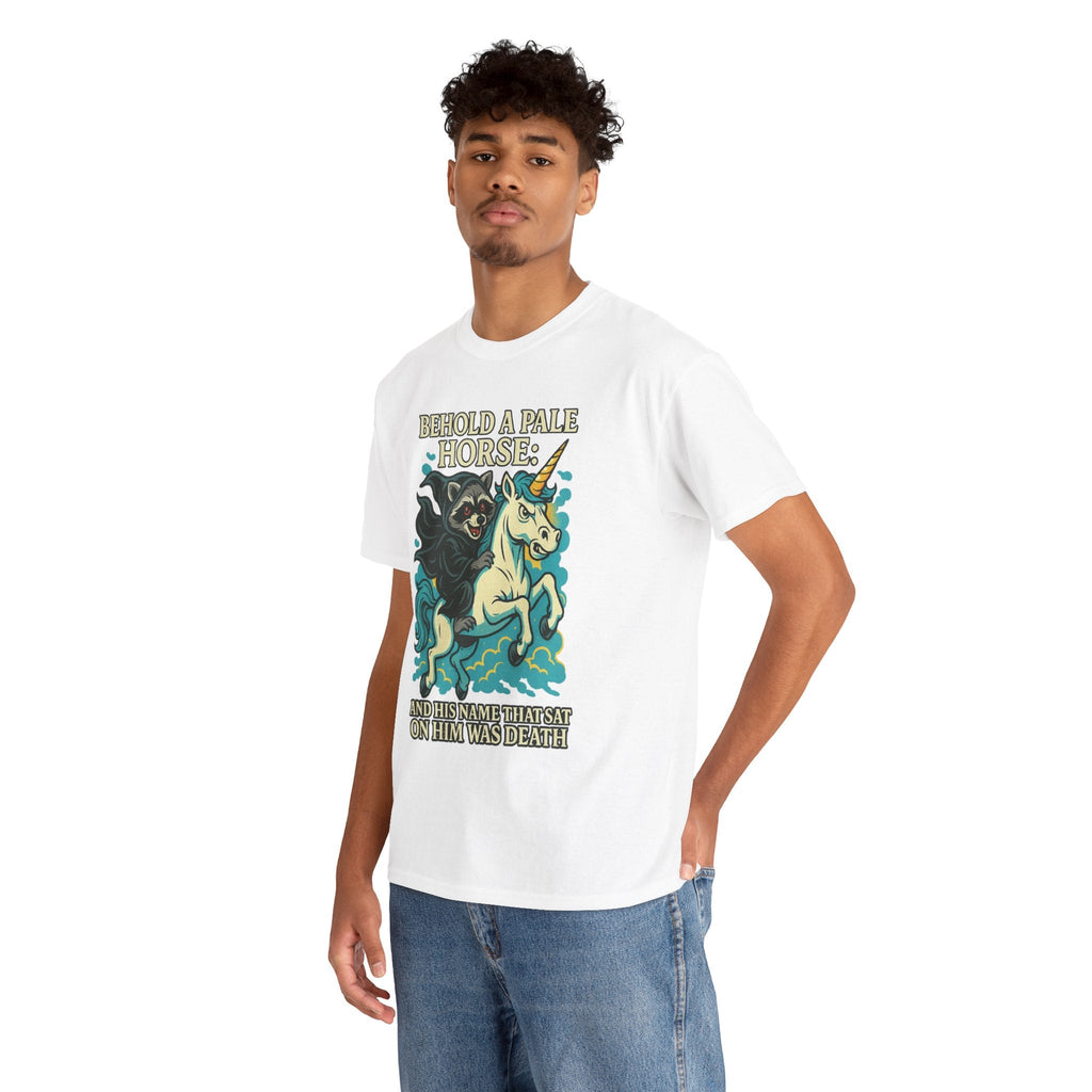 Behold a Pale Horse – Raccoon of Death Shirt | Gildan 5000 Unisex Tee