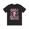Gigi of the Birthday Cowgirl T-Shirt, Fun Birthday Tee, Gift for Cowgirl Lovers, Rodeo Theme Shirt, Western Apparel, Kids Birthday Tee