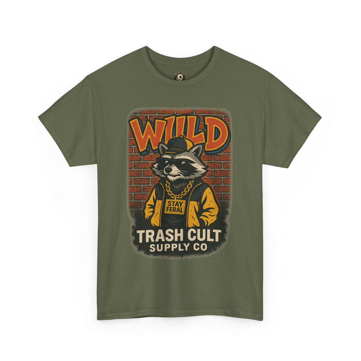 Wild Trash Cult Unisex Tee, Retro Animal T-Shirt, Graphic Tee, Eco-Conscious Apparel, Gift for Nature Lovers, Casual Streetwear