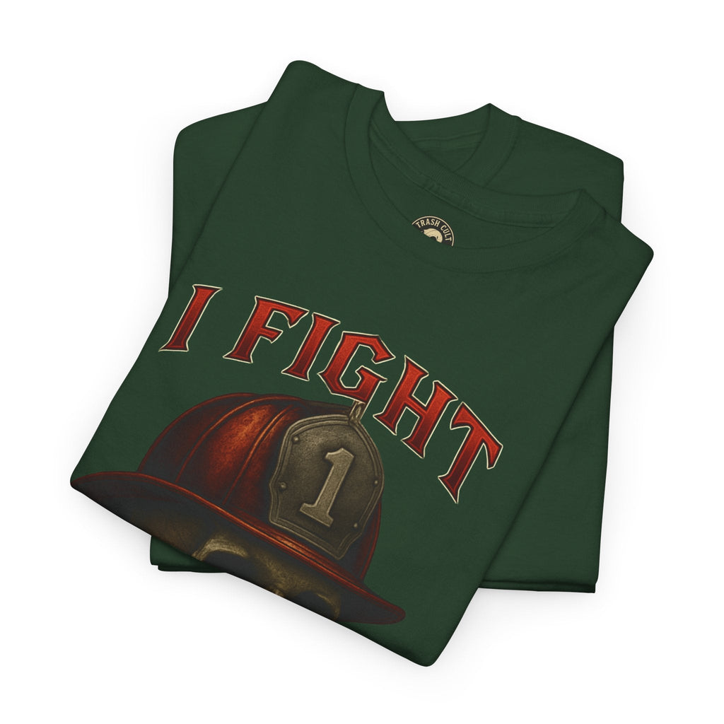 Skull Firefighter Tee - I Fight What You Fear, Casual Shirt, Gift for Firefighters, Halloween Costume, Unisex Apparel