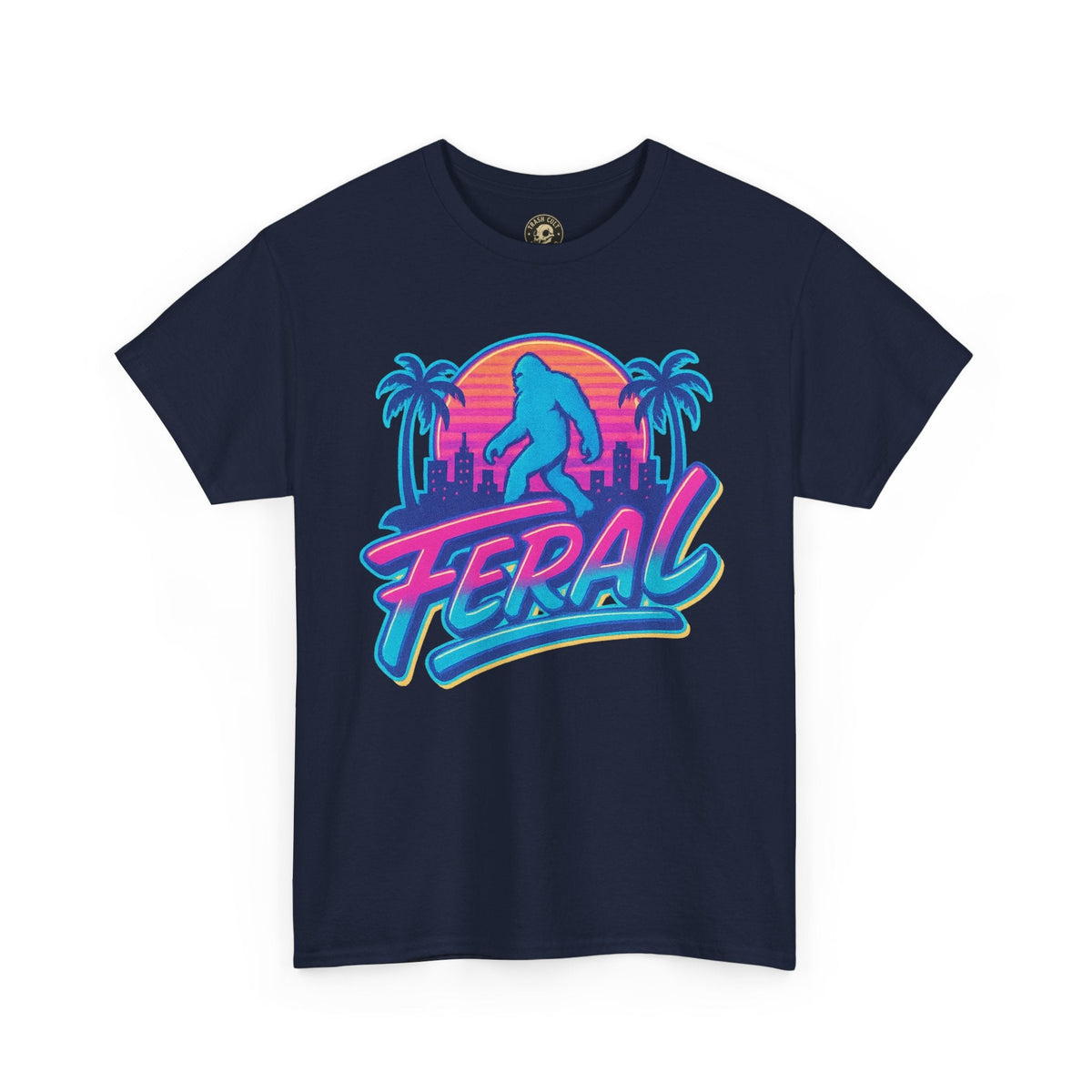 Retro Feral Bigfoot Tee – Tropical Chaos Meets Cryptid Cool