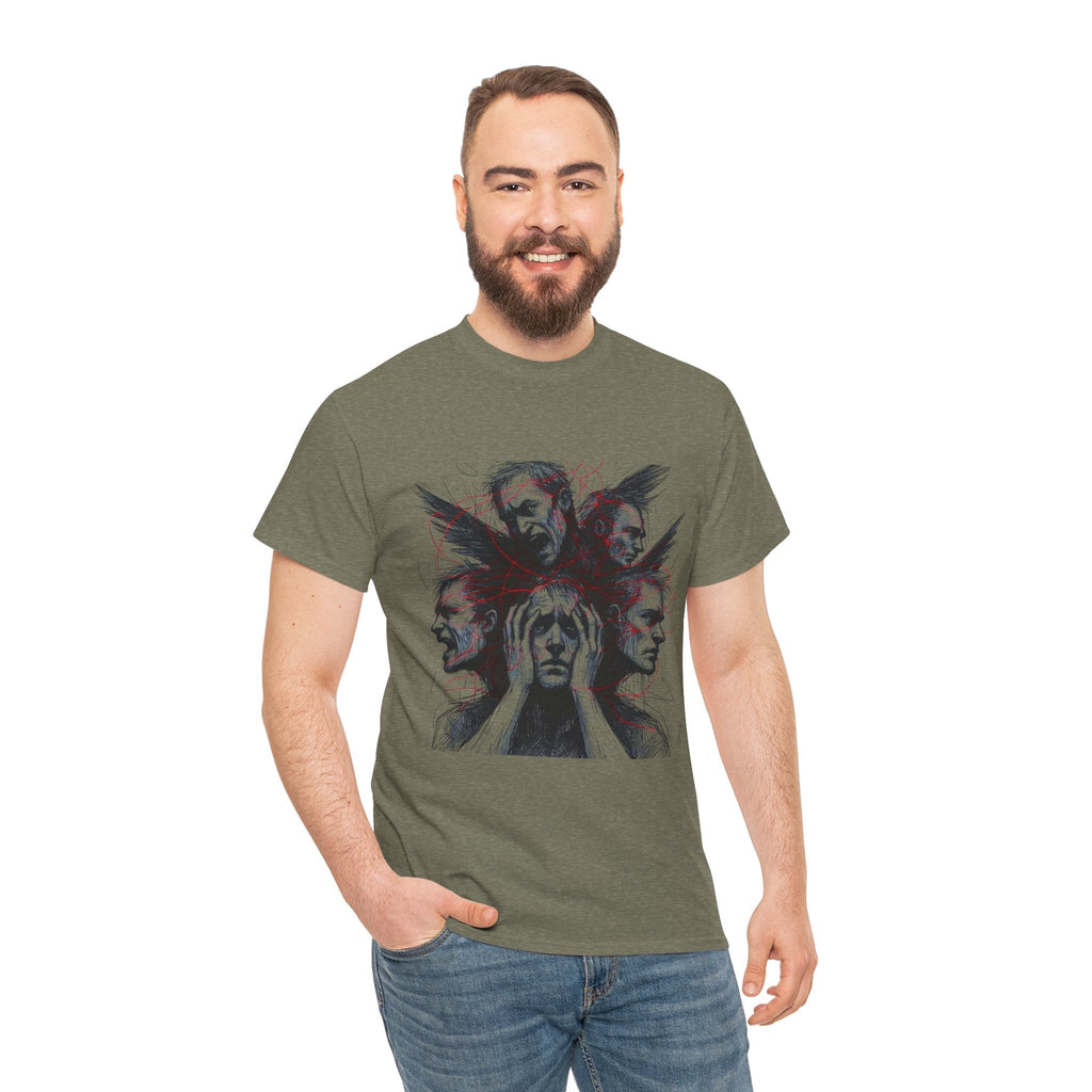 Xian Allen x Trash Cult Shirt – “Loud Inside My Head” | Dark Illustrative Art Tee