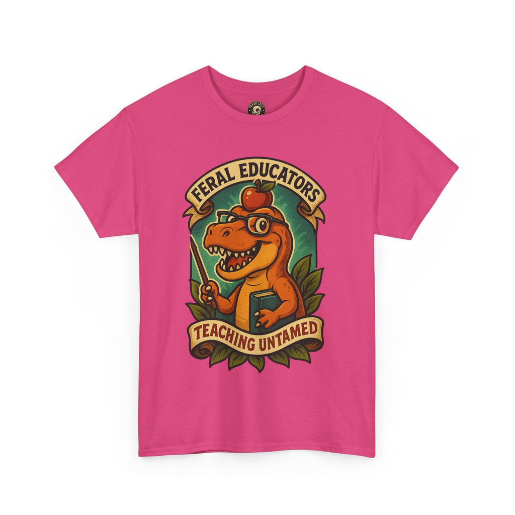 Feral Educators Tee, Fun Teacher Shirt, Unisex Cotton Tee, Gift for Educators, Classroom Apparel, Teacher Appreciation Day