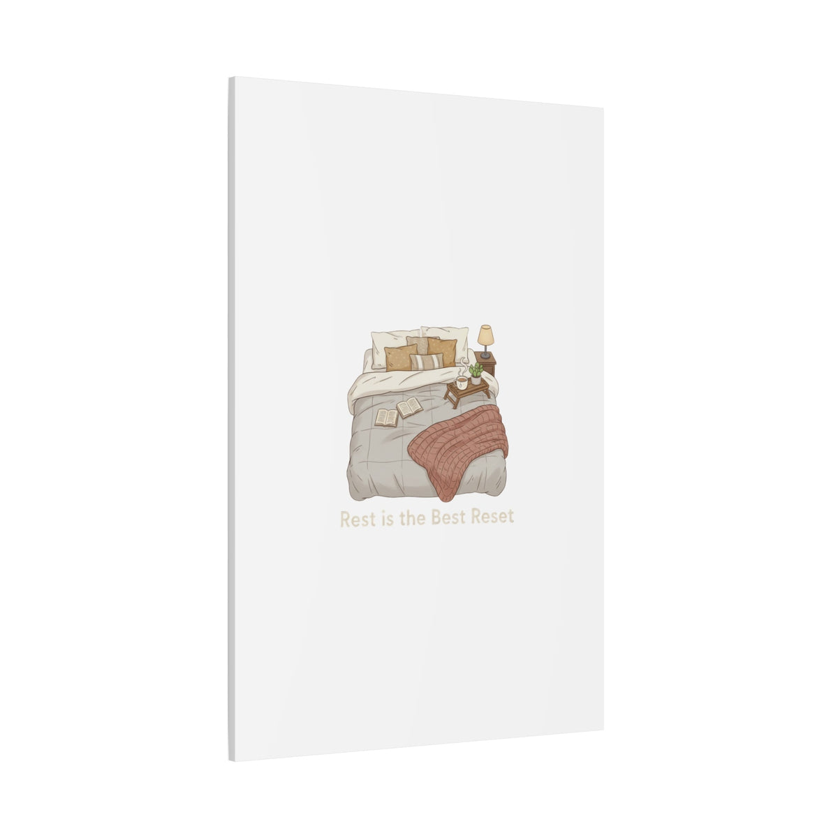 Rest is the Best Reset Canvas | sleepy humor, restful vibes