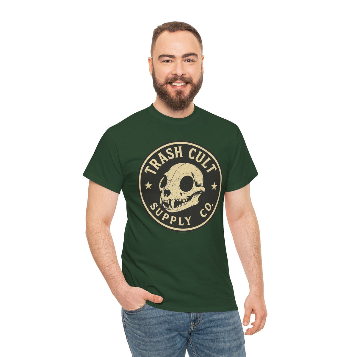 Trash Cult Skull - Stay Feral Culture Vibe, Streetwear Gift, Casual Outfit, Festival Wear, Trendy Apparel, Unique Present