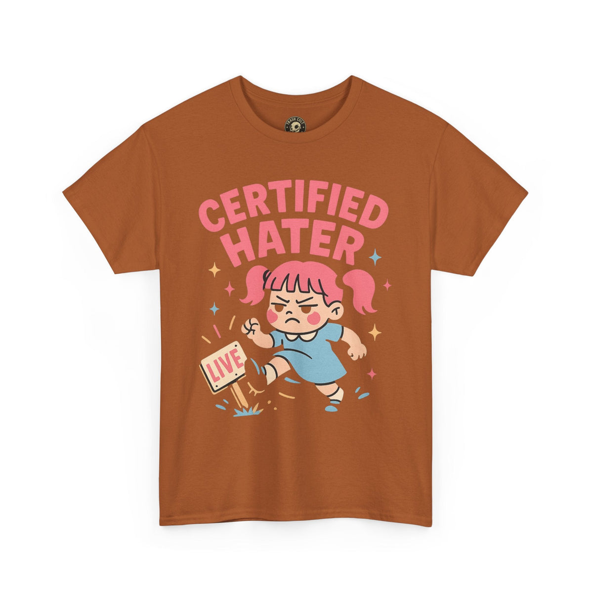 Certified Hater Unisex Heavy Cotton Tee, Funny Graphic T-Shirt, Casual Wear, Gift for Friends, Birthday Gift, Unique Humor Tee