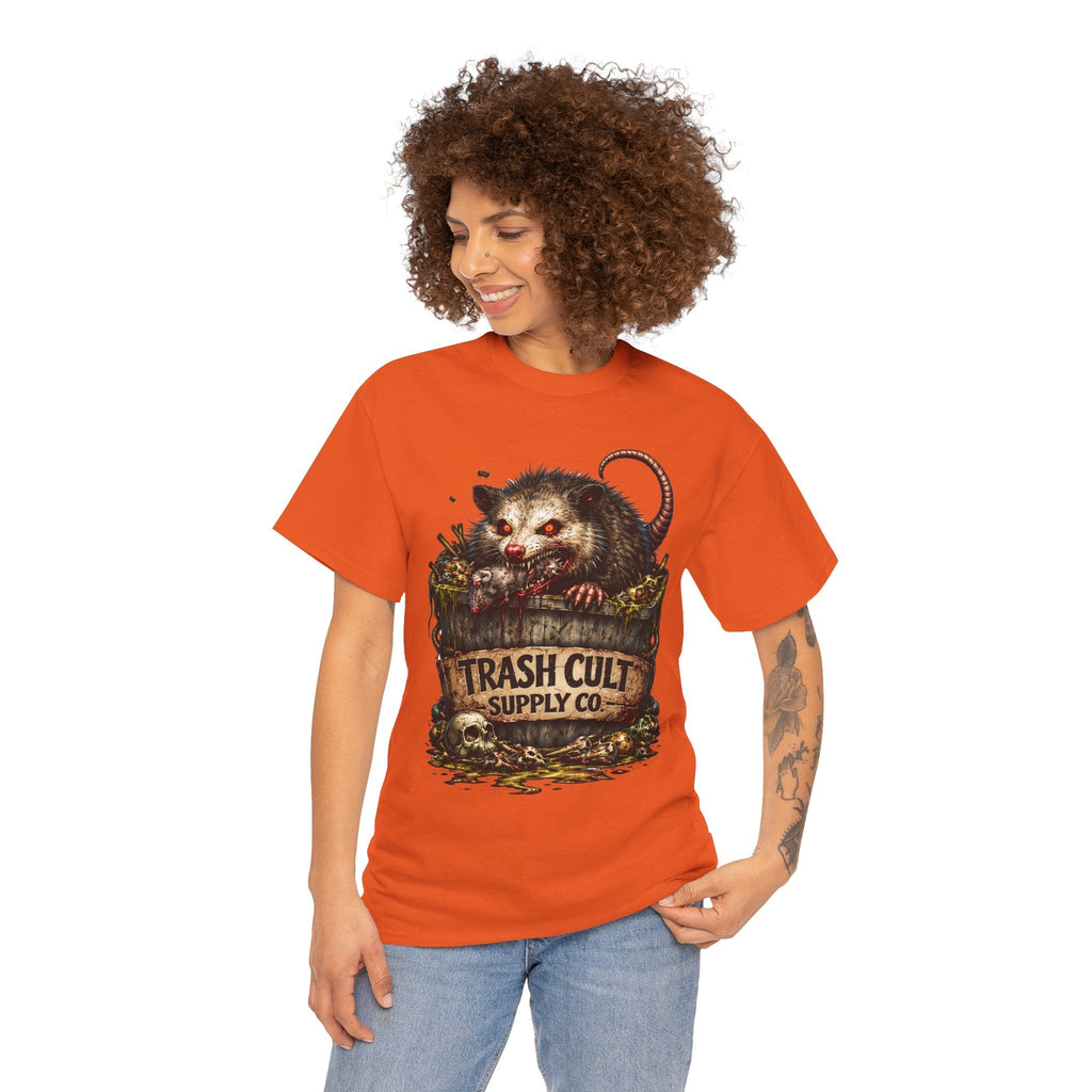 Opossum Trash Cult Tee — Vintage Grunge Wildlife Graphic T-Shirt