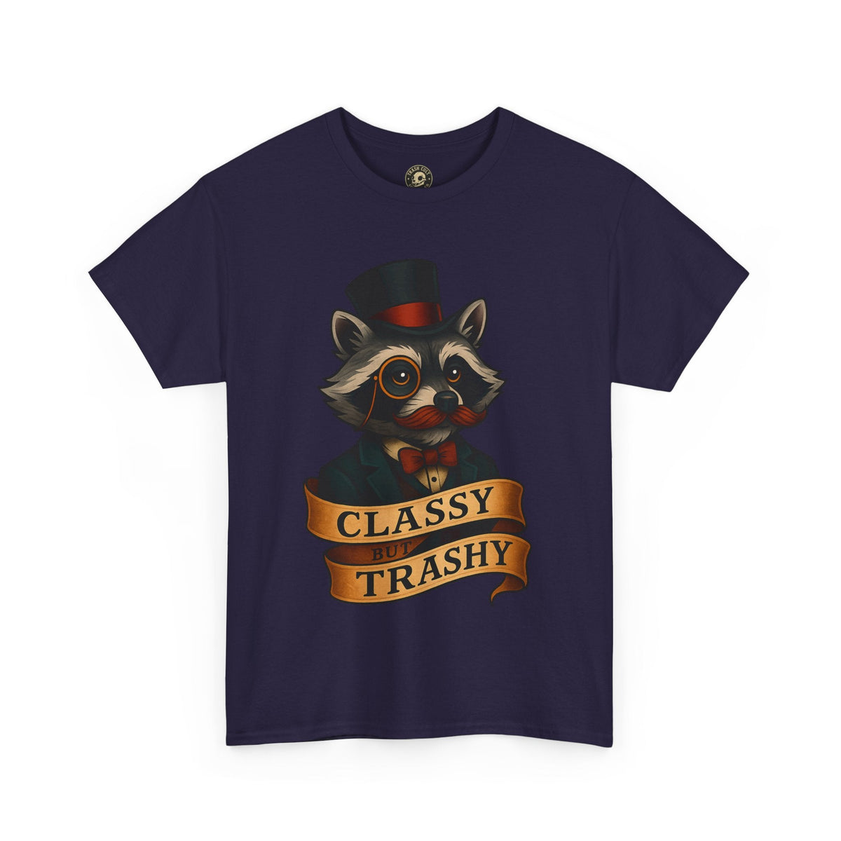 Classy Trashy Raccoon Tee, Unisex Heavy Cotton Tee, Funny Animal Shirt, Unique Gift, Casual Wear, Vintage Style T-Shirt