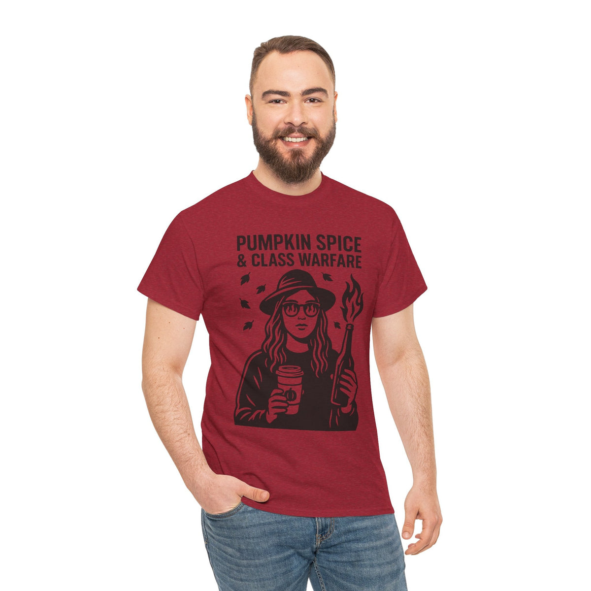 Pumpkin Spice & Class Warfare Shirt – Fall Riot Girl Graphic Tee – Fall of Humanity Collection – Trash Cult Supply Co.