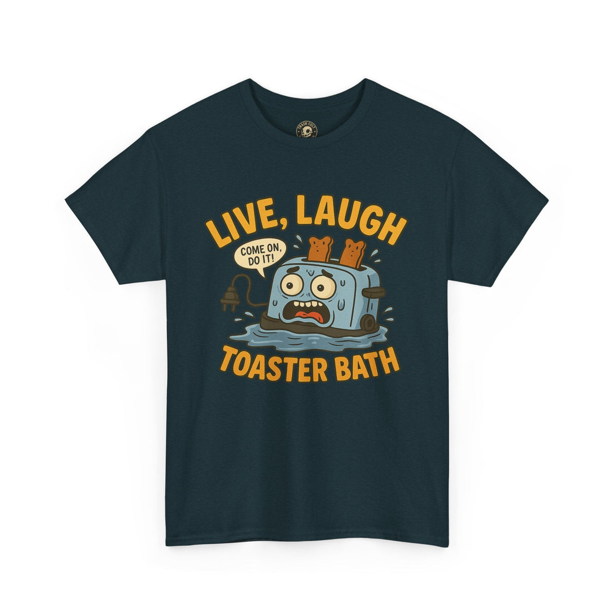 Funny Toaster Bath Tee, Humorous Unisex Shirt, Gift for Friends, Lightweight Cotton Tee, Birthday Party Outfit