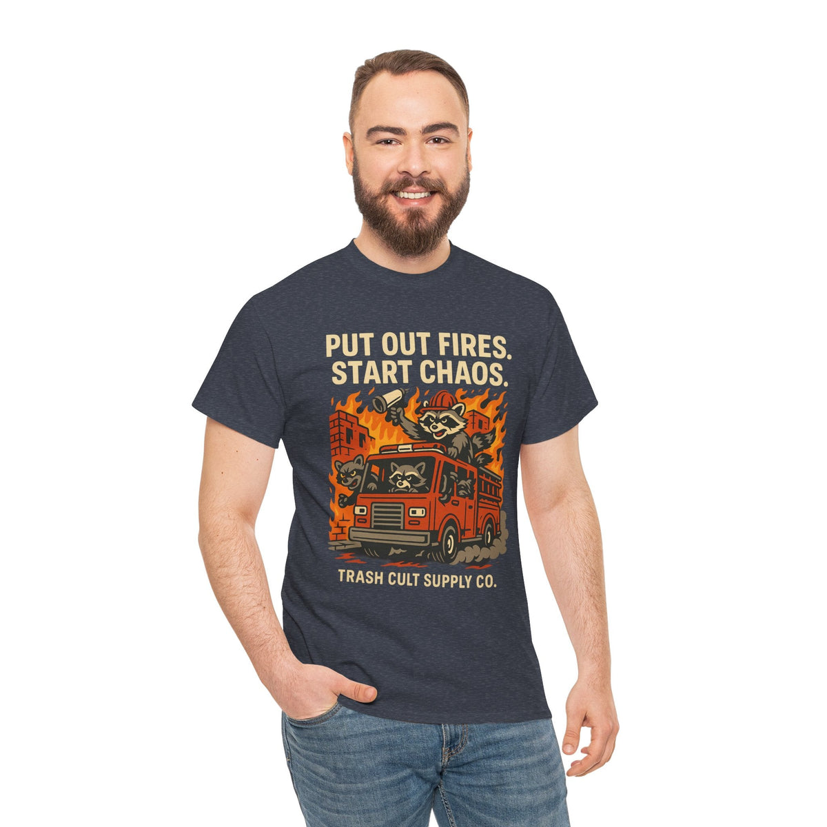 Put Out Fires Start Chaos Unisex Heavy Cotton Tee | Funny Firefighter Shirt | Casual Wear | Gift for Firefighter Lovers, Firefighter [...]