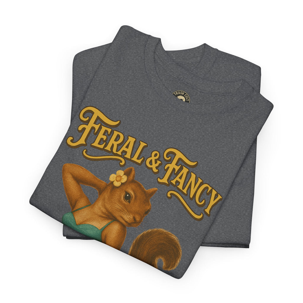 Feral & Fancy Pin-Up Squirrel Shirt – Vintage 1950s Style | Trash Cult Supply Co | Gildan 5000