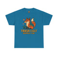 Trash Cult Fox Unisex Heavy Cotton Tee - Eco-Friendly Fashion Statement, Perfect for Nature Lovers, Casual Wear, Gifts, and Festivals