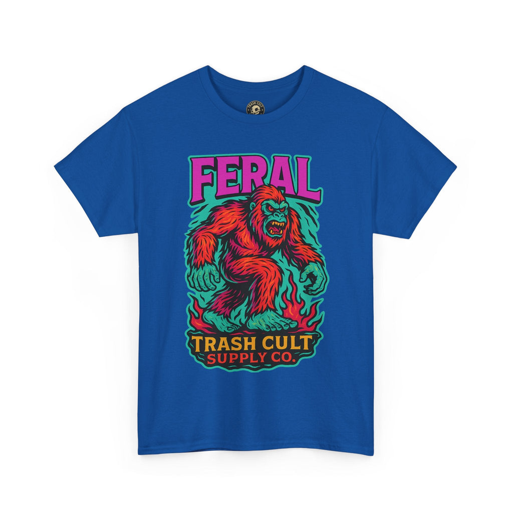 FERAL Bigfoot Shirt – Trashcore Bold Colors | Trash Cult Supply Co | Gildan 5000 Tee