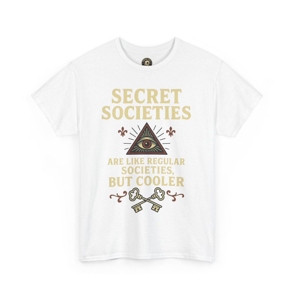 Secret Societies Shirt – Illuminati Eye Graphic Tee – Gildan 5000 Soft Cotton – Trash Cult Vintage Design