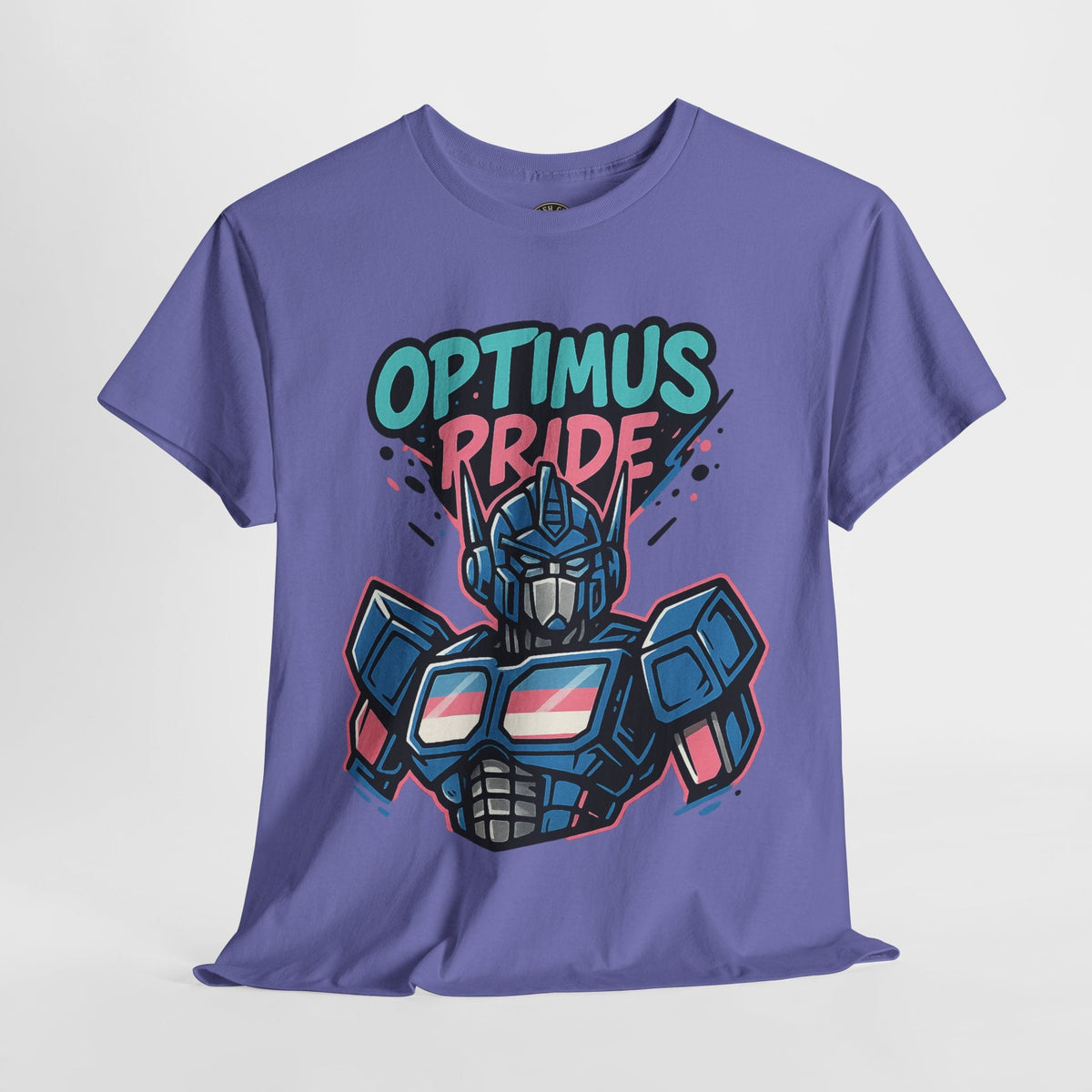 Optimus Pride T-Shirt – Trans Pride Robot Graphic Tee | Gildan 5000 Unisex Shirt
