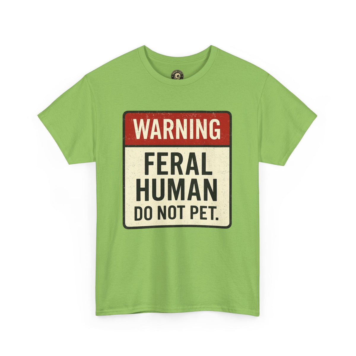 Warning Feral Human Tee: Unisex Humorous Cotton Shirt, Gift for Animal Lovers, Funny Tee, Unique Statement Apparel, Casual Wear, [...]