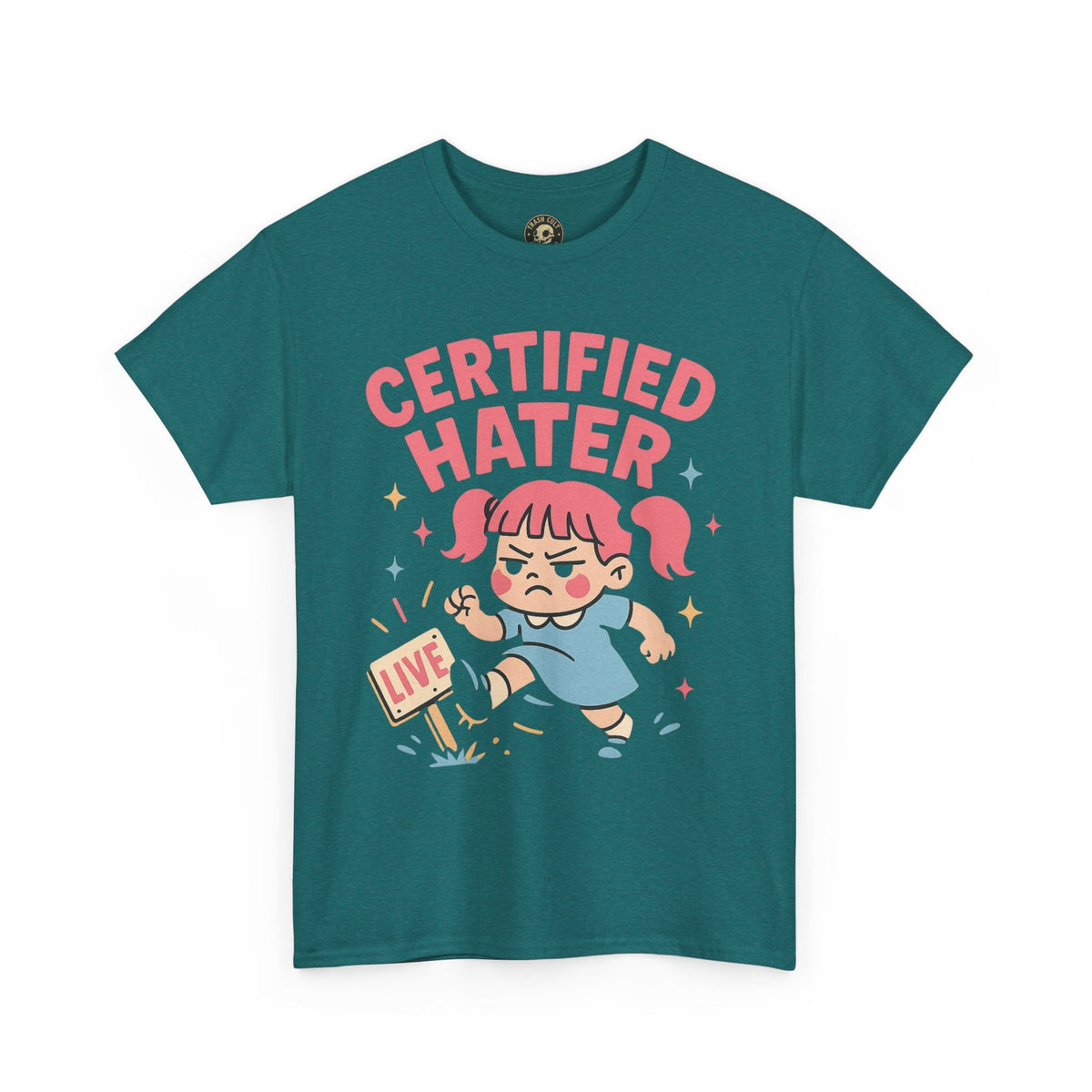 Certified Hater Unisex Heavy Cotton Tee, Funny Graphic T-Shirt, Casual Wear, Gift for Friends, Birthday Gift, Unique Humor Tee