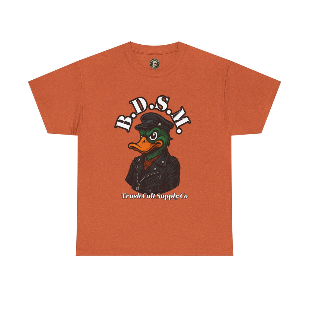 BDSM Mallard Duck Biker Shirt – Funny Biker Duck Tee on Gildan 5000