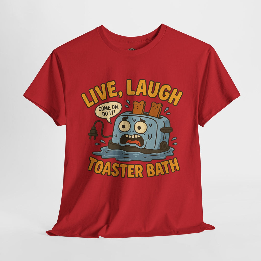 Funny Toaster Bath Tee, Humorous Unisex Shirt, Gift for Friends, Lightweight Cotton Tee, Birthday Party Outfit
