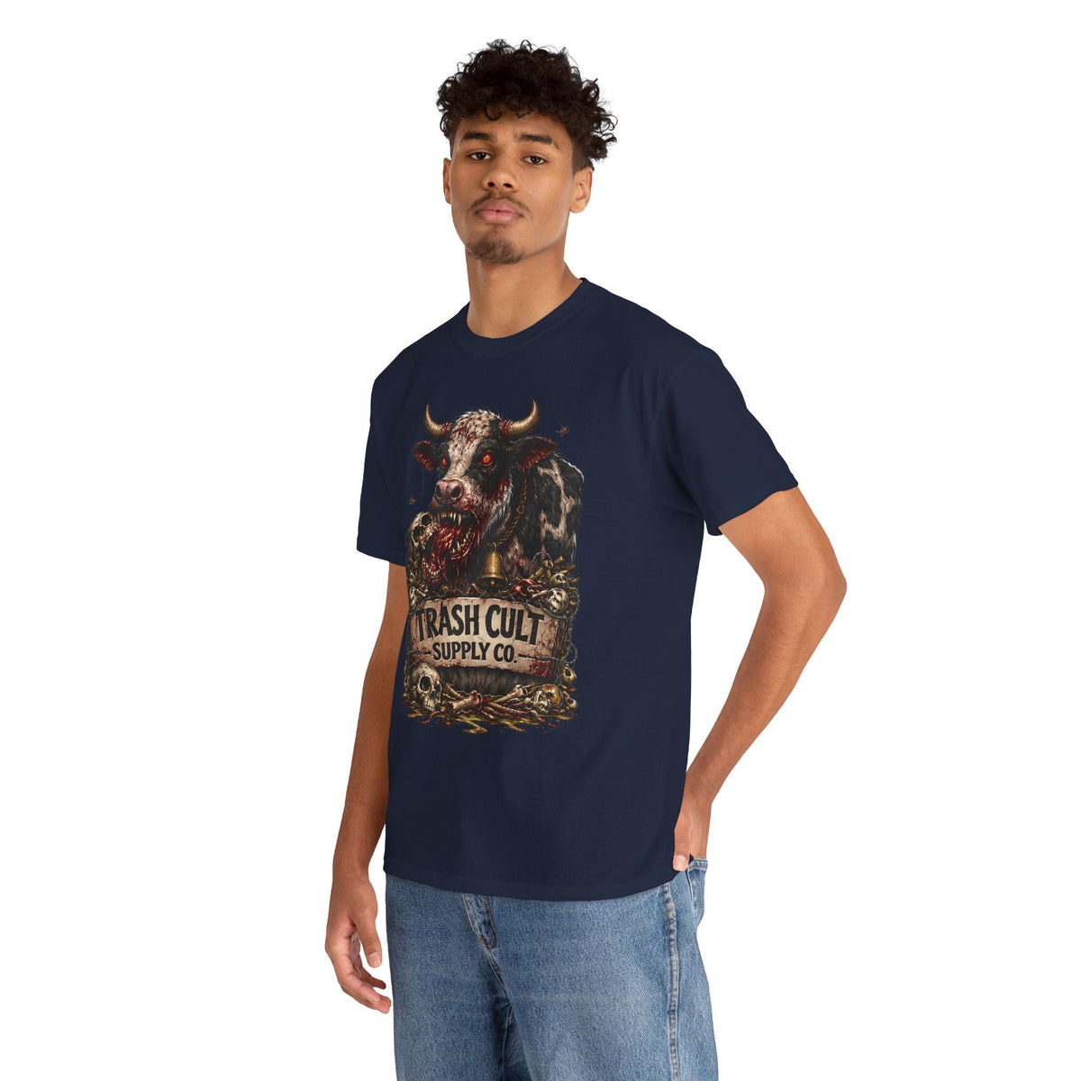Trash Cult Supply Co. Cow Skull Tee