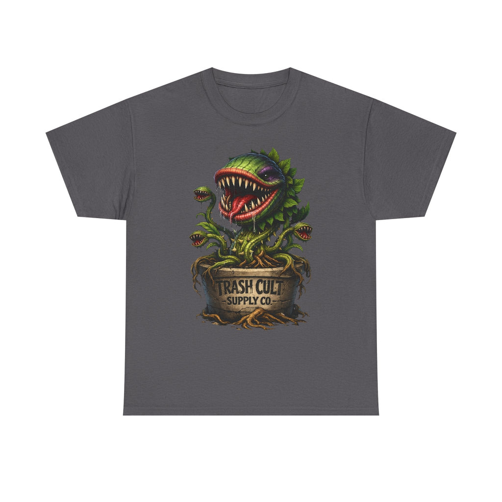 Carnivorous Plant Graphic Tee — "Trash Cult Supply Co." Potted Monster Shirt