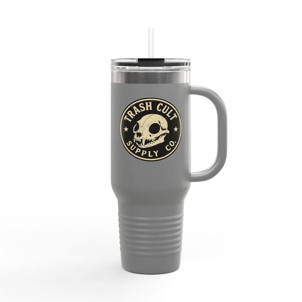 40oz Insulated Travel Mug with Handle – Leak-Proof Stainless Steel Tumbler for Hot & Cold Drinks | Trash Cult / FERAL Edition