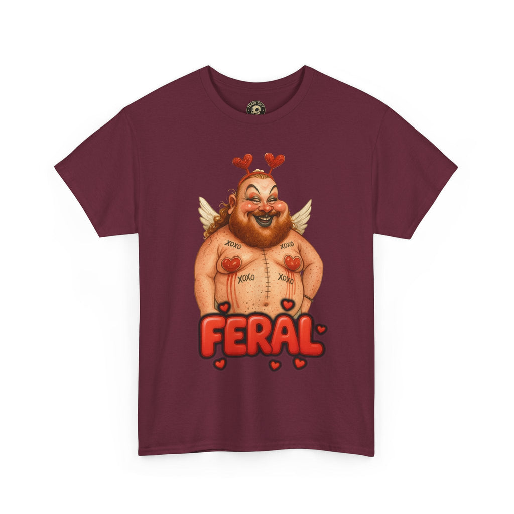 Feral Cupid Macabre Valentine Shirt | Fun Graphic Shirt, Quirky Gift, Casual Wear, Valentine's Apparel, Trendy Statement Top