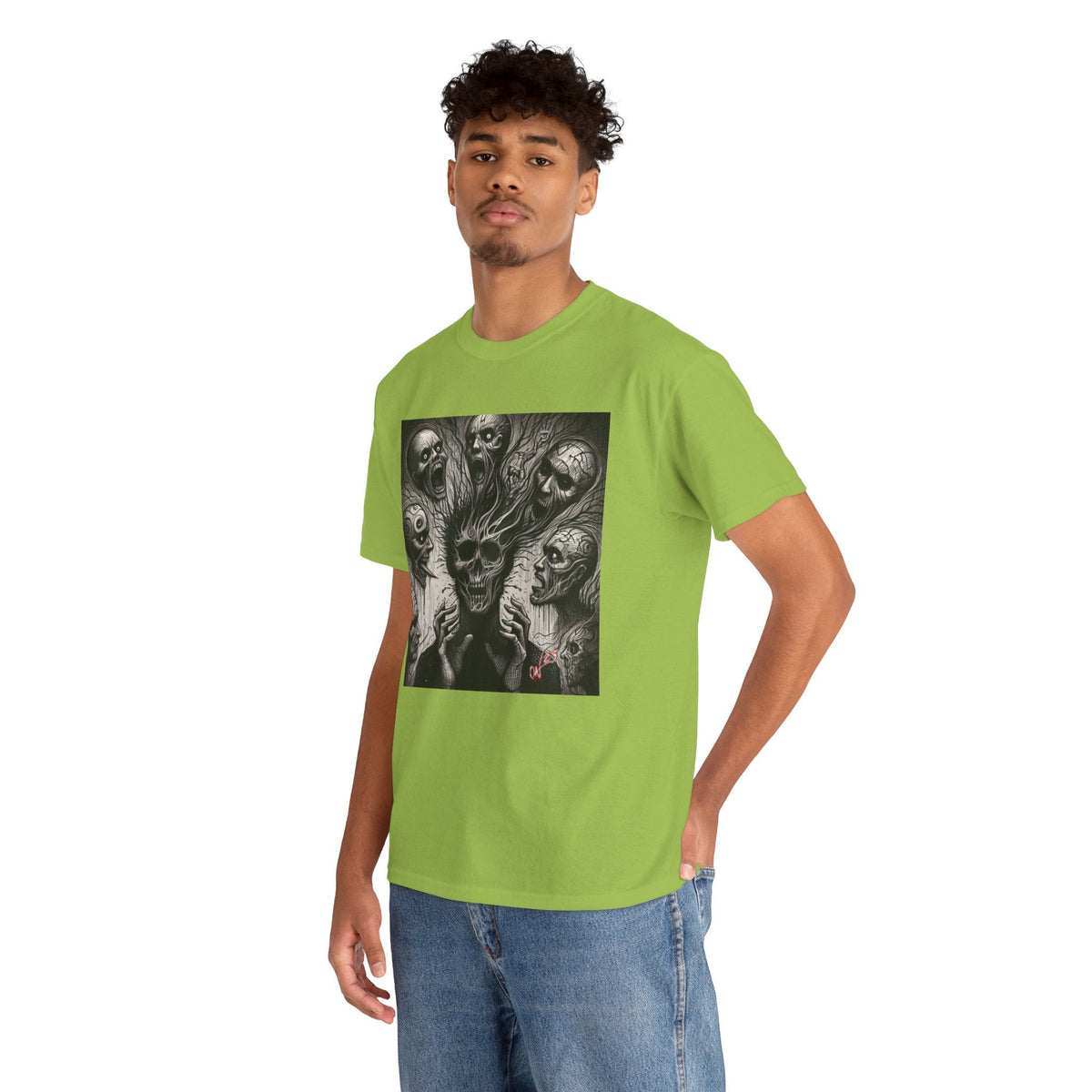 Xian Allen x Trash Cult Shirt – “Voices in the Void” | Horror Skull Scream T-Shirt