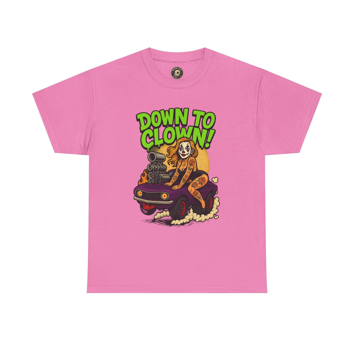 Unisex Graphic Tee | Down to Clown T-Shirt, Fun Statement Shirt, Casual Wear, Gift for Friends, Festivals, Halloween