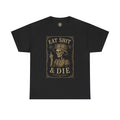 Eat Shit & Die Skeleton Shirt – Vintage Victorian Gothic Tee by Trash Cult Supply Co.