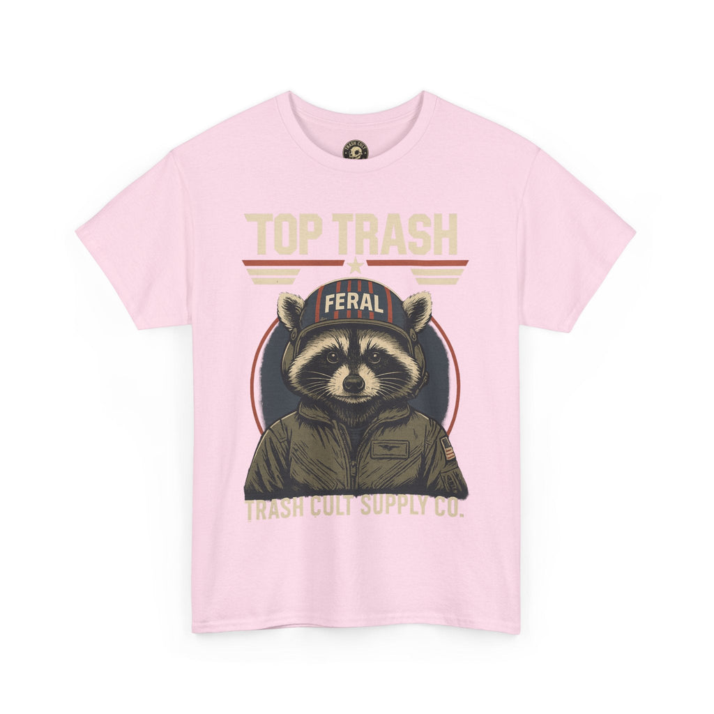 Feral Top Trash Raccoon Pilot Shirt – Trash Cult Supply Co. Parody Tee