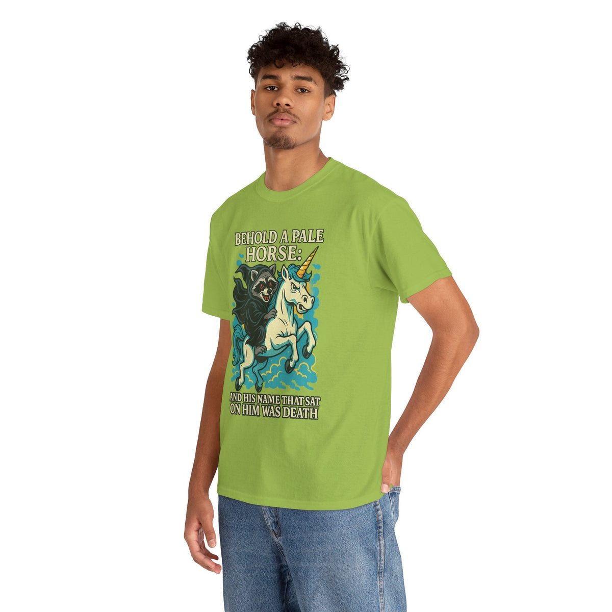 Behold a Pale Horse – Raccoon of Death Shirt | Gildan 5000 Unisex Tee