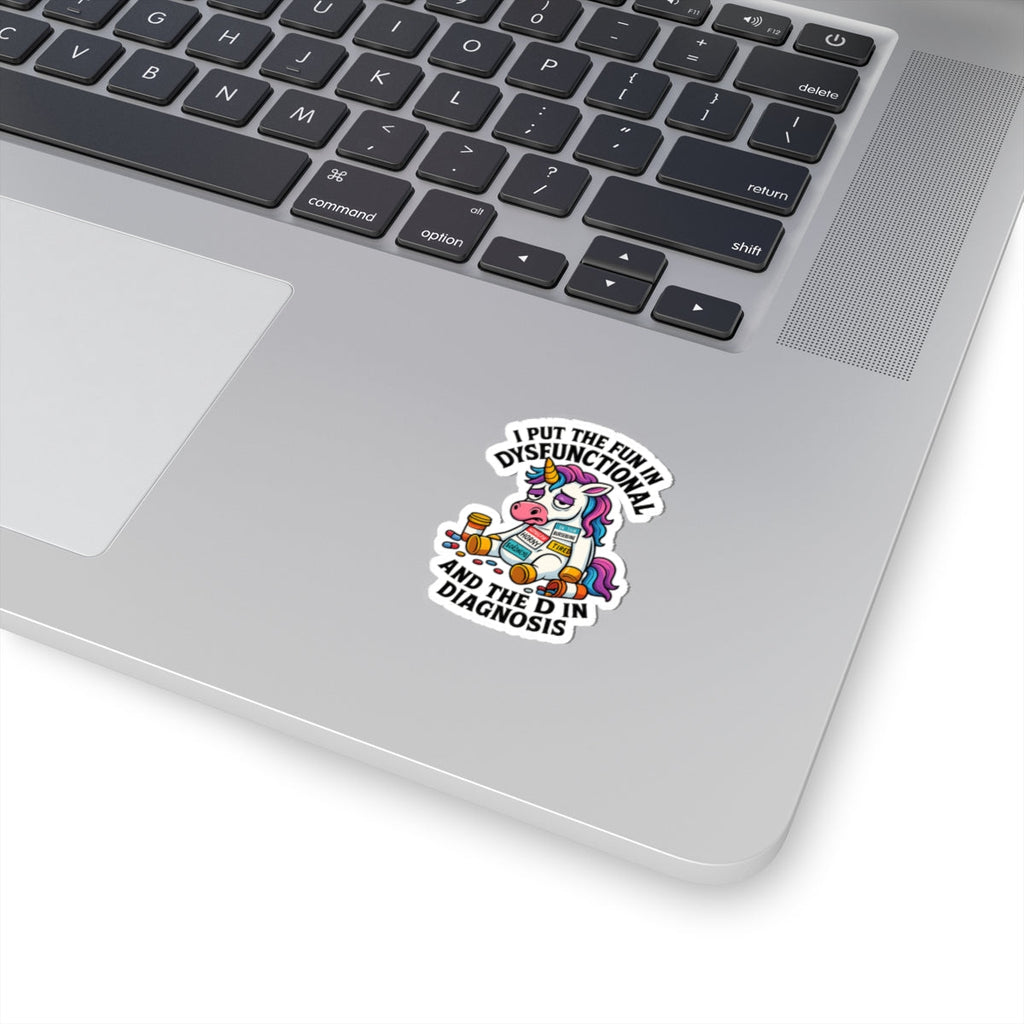Whimsical Dysfunctional Unicorn Stickers - Fun for Planners, Journals, Binders, Gift for Friends, Humor Decor
