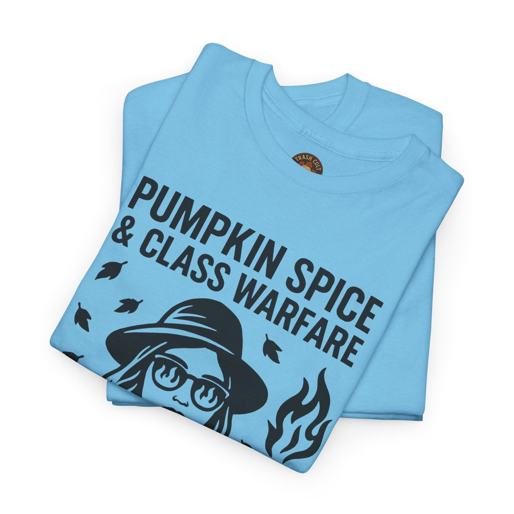 Pumpkin Spice & Class Warfare Shirt – Fall Riot Girl Graphic Tee – Fall of Humanity Collection – Trash Cult Supply Co.
