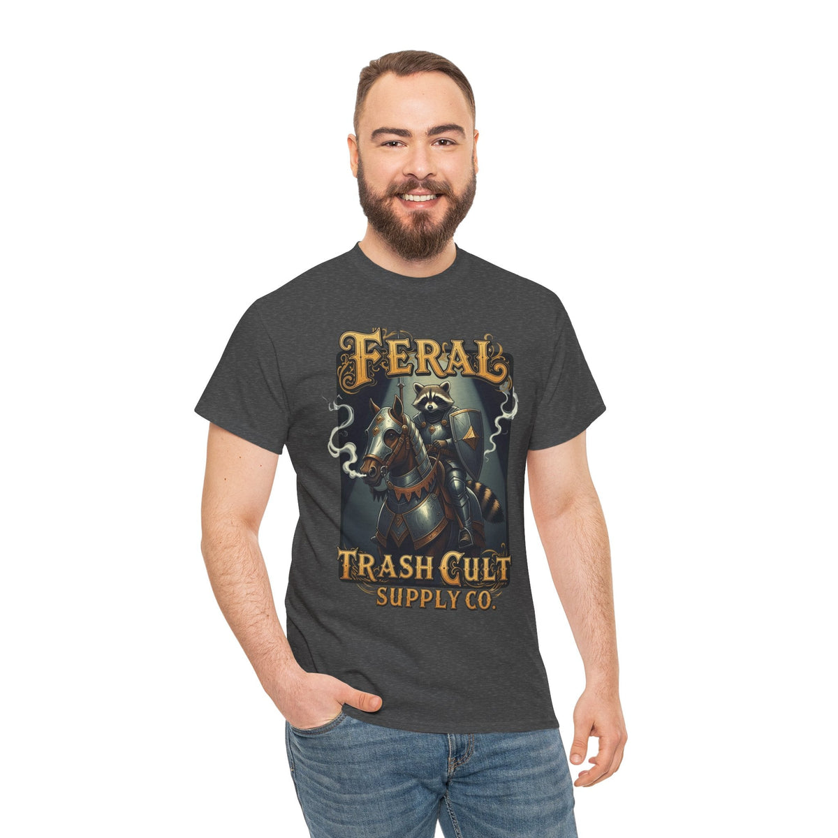Feral Trash Cult Tee, Unisex Graphic Tee, Cool T-Shirt, Unique Funny Apparel, Gift for Eco Warriors, Casual Wear, Festival Clothing