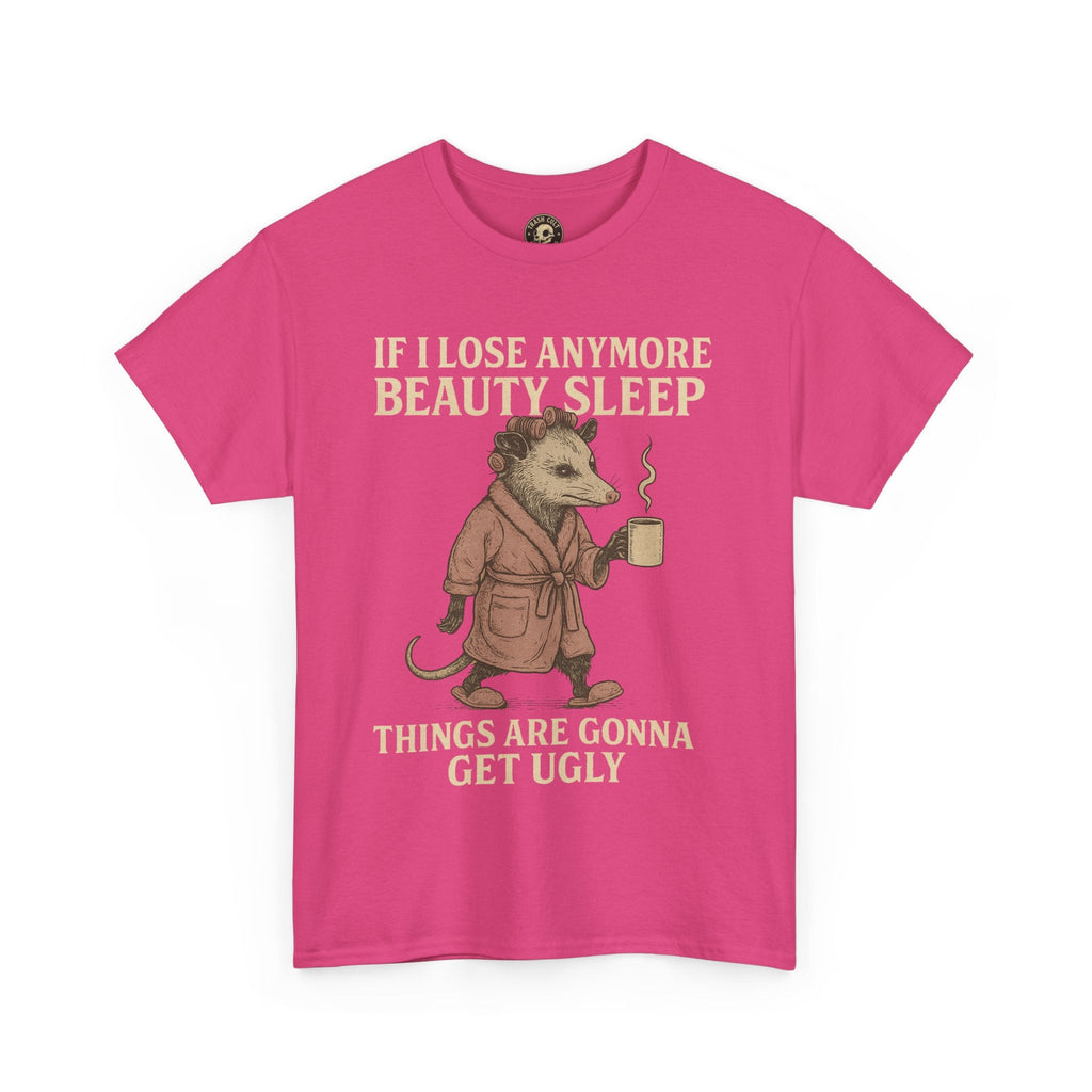 Funny Unisex Heavy Cotton Tee - "If I Lose Anymore Beauty Sleep, Things Are Gonna Get Ugly" - Gift, Sleepwear, Humor, Casual Wear, [...]