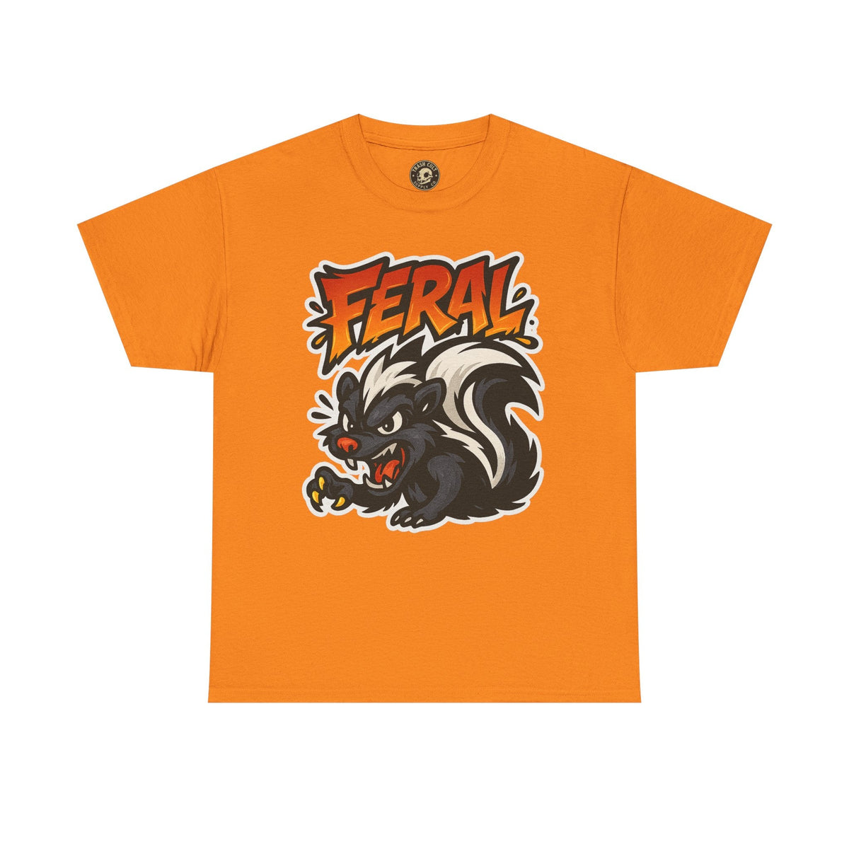 Feral  Skunk Graphic Tee, Cool T-Shirt, Streetwear Style, Unique Gift, Animal Lover Apparel, Fun Casual Wear