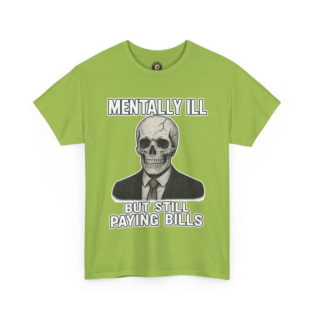 Mental Health Awareness Tee, Unisex Skull Shirt, Funny Graphic Tee, Quirky Casual Wear, Gifts for Friends, Halloween Apparel