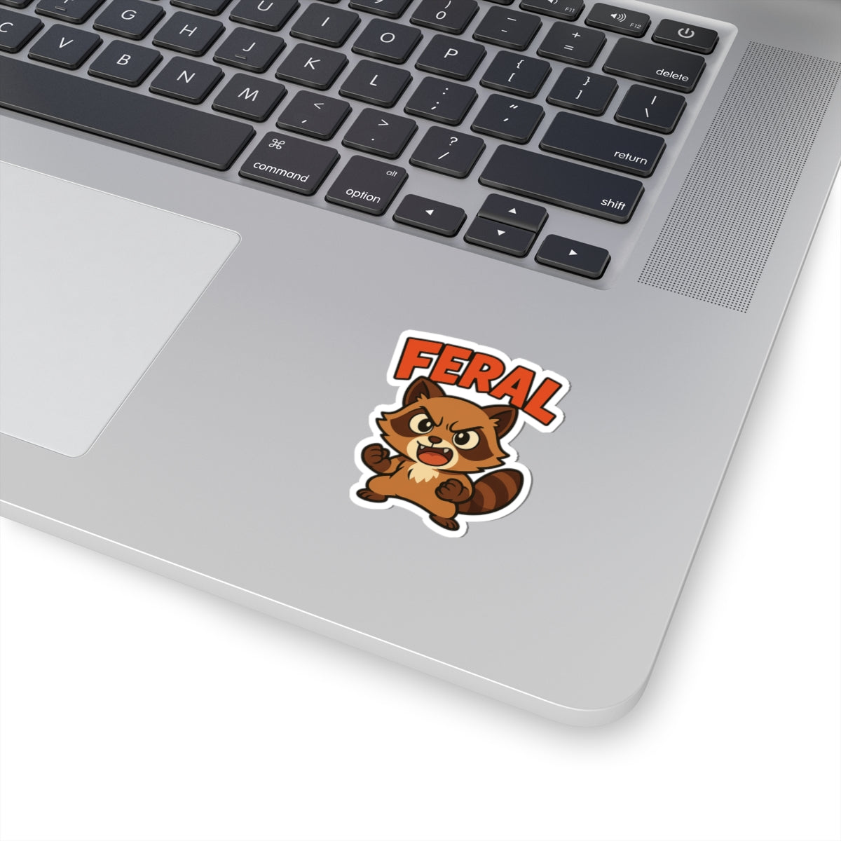 Feral Anime Raccoon Sticker – Bold, Cute, and Unhinged
