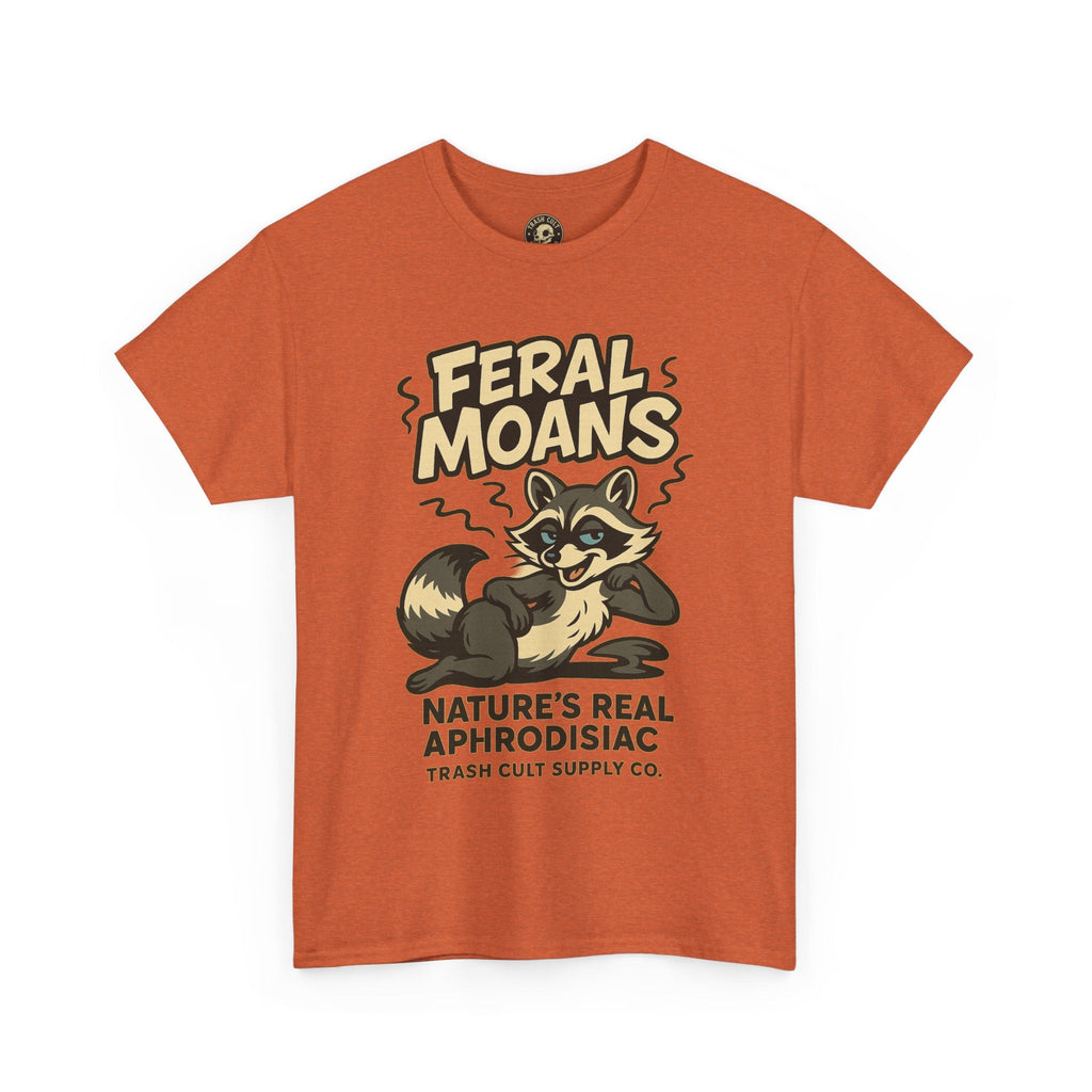 Feral Moans Unisex Heavy Cotton Tee, Funny Graphic Tee, Animal Lover Shirt, Casual Wear, Gift for Nature Enthusiasts