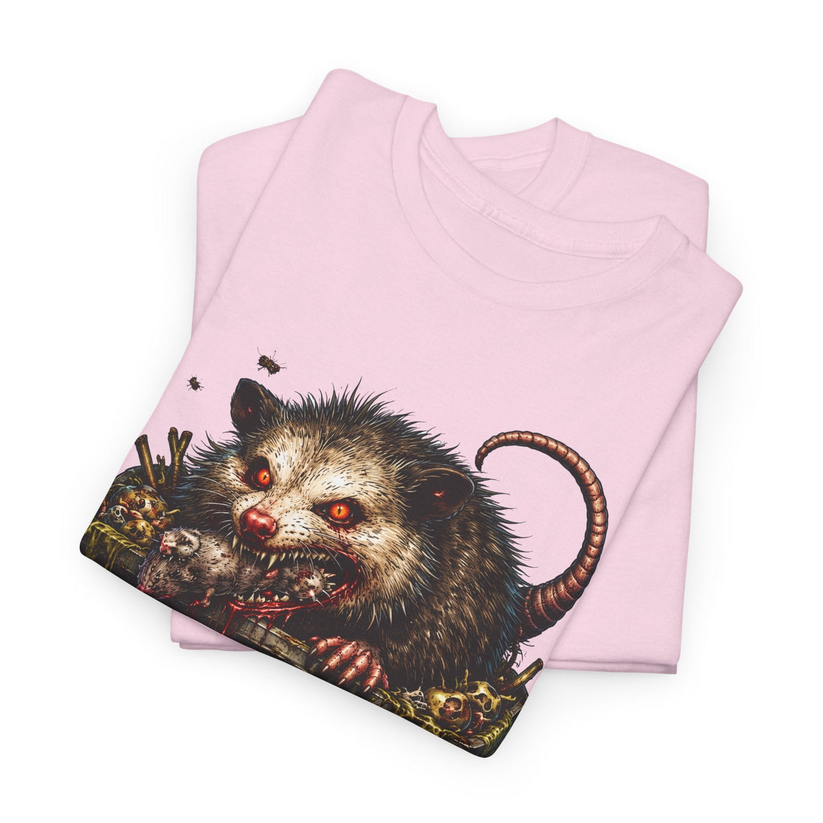 Opossum Trash Cult Tee — Vintage Grunge Wildlife Graphic T-Shirt