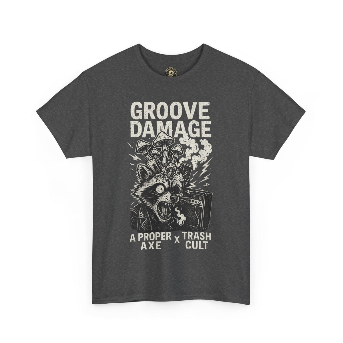 Groove Damage T-Shirt – A Proper Axe x Trash Cult Collab – Stoner Groove Punk Shirt