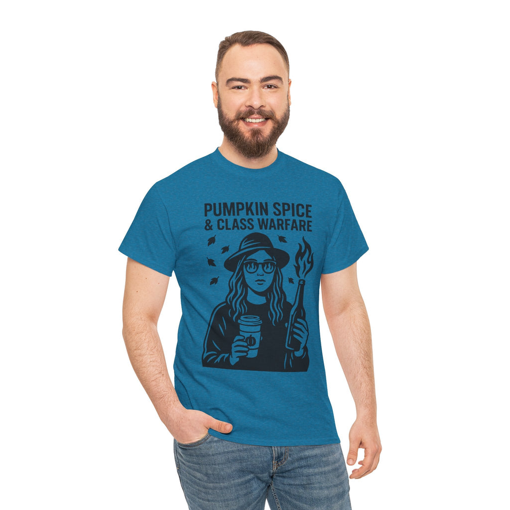 Pumpkin Spice & Class Warfare Shirt – Fall Riot Girl Graphic Tee – Fall of Humanity Collection – Trash Cult Supply Co.