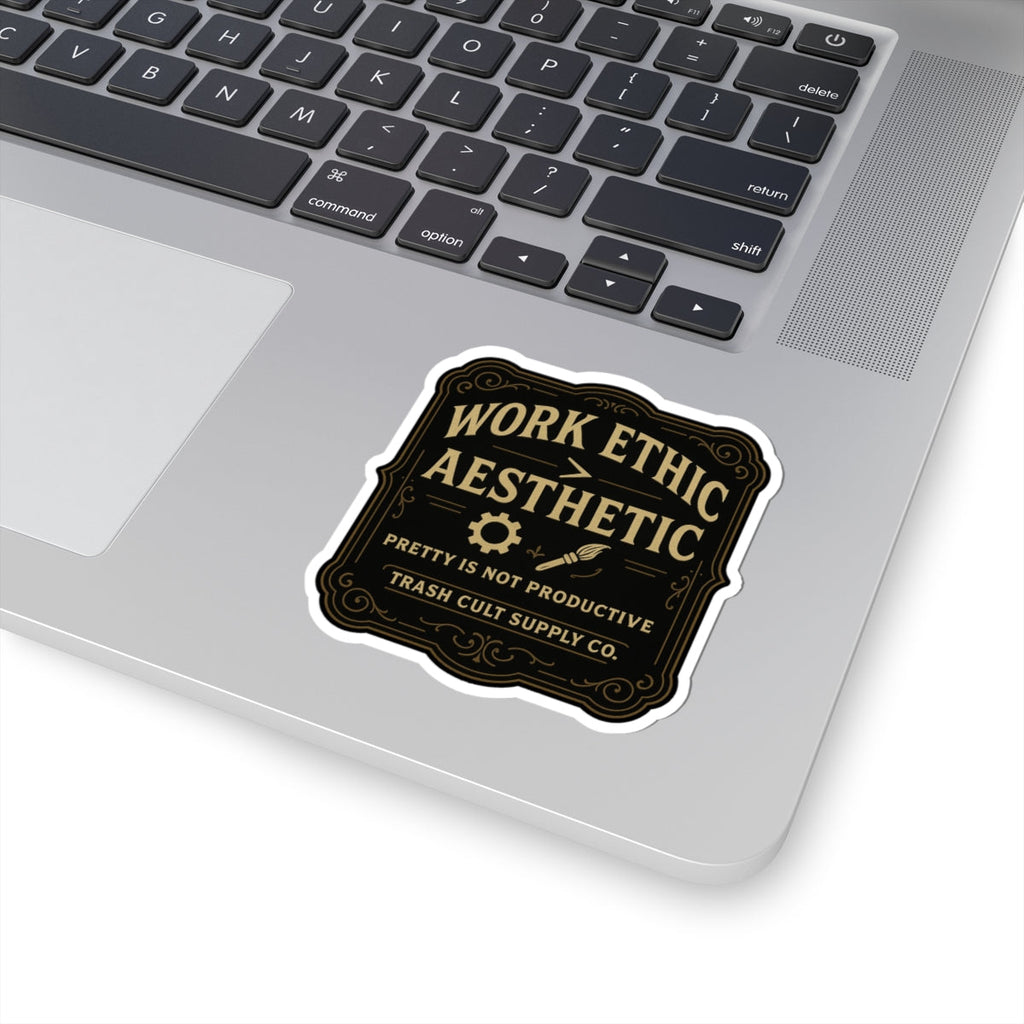 Work Ethic > Aesthetic Sticker – Vintage Vigilante | Trash Cult Supply Co.