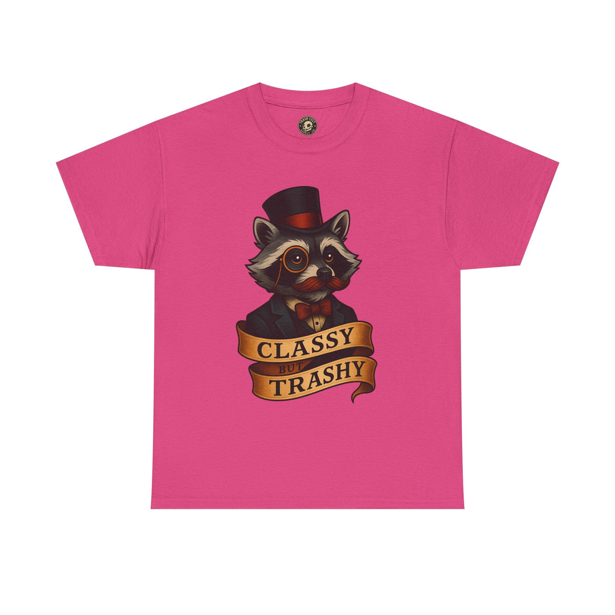 Classy Trashy Raccoon Tee, Unisex Heavy Cotton Tee, Funny Animal Shirt, Unique Gift, Casual Wear, Vintage Style T-Shirt