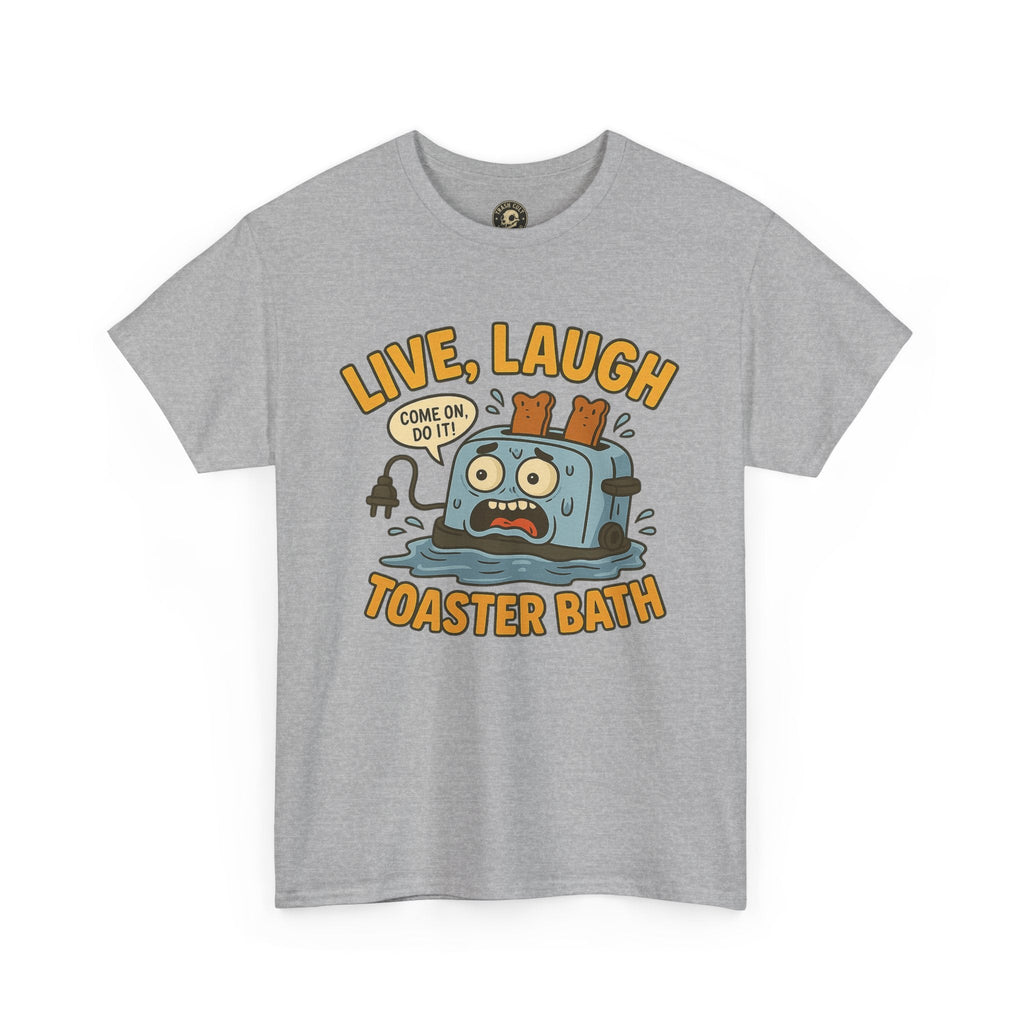 Funny Toaster Bath Tee, Humorous Unisex Shirt, Gift for Friends, Lightweight Cotton Tee, Birthday Party Outfit